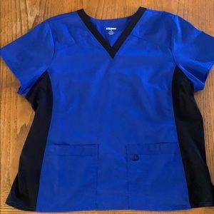 Scrubstar Women's Top in Blue and Black